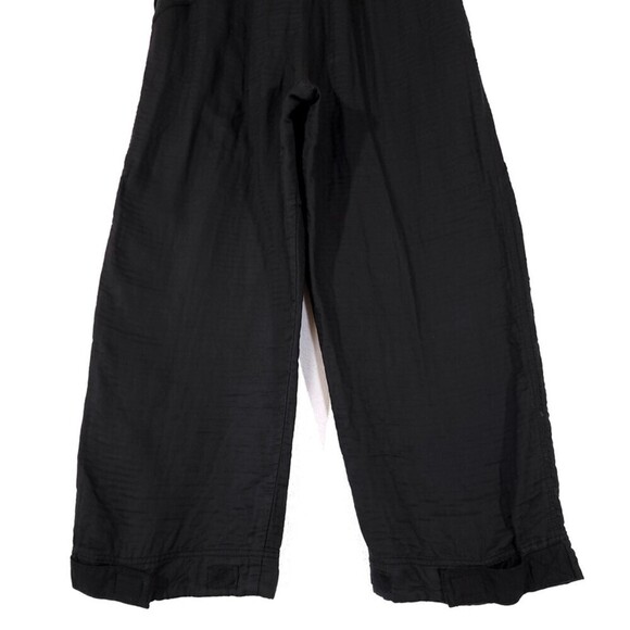 NEW Free People Flipside High Waisted Wide Tapered Quilted Pants in Black Small - Picture 10 of 14